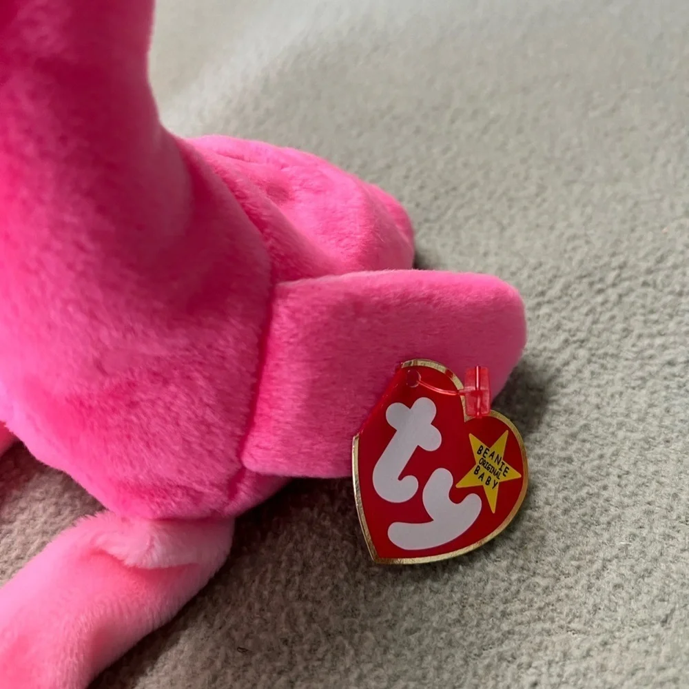 Ty Bright Pink Flamingo Pinky